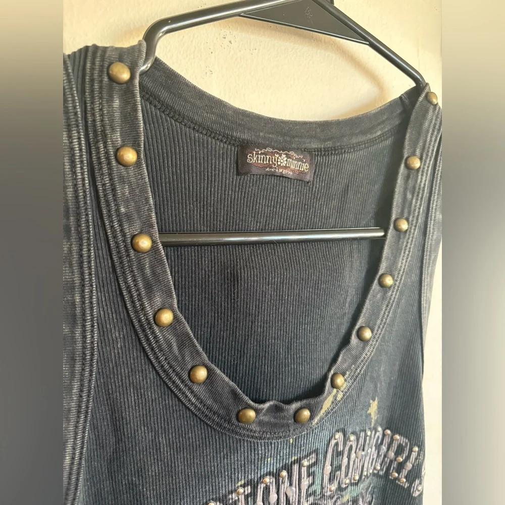 Y2K RARE Graphic Tank with Studs - Picture 5 of 7